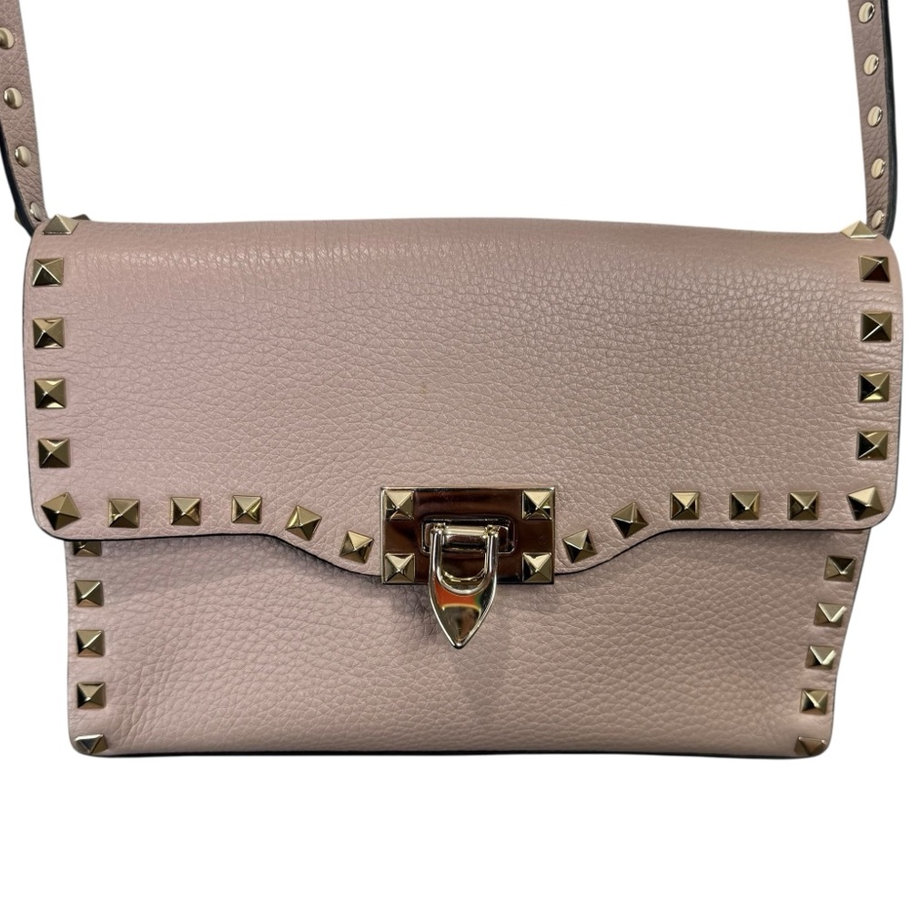 Valentino Garavani Small Rockstud Grainy Calfskin Crossbody Bag - Picture 12 of 16